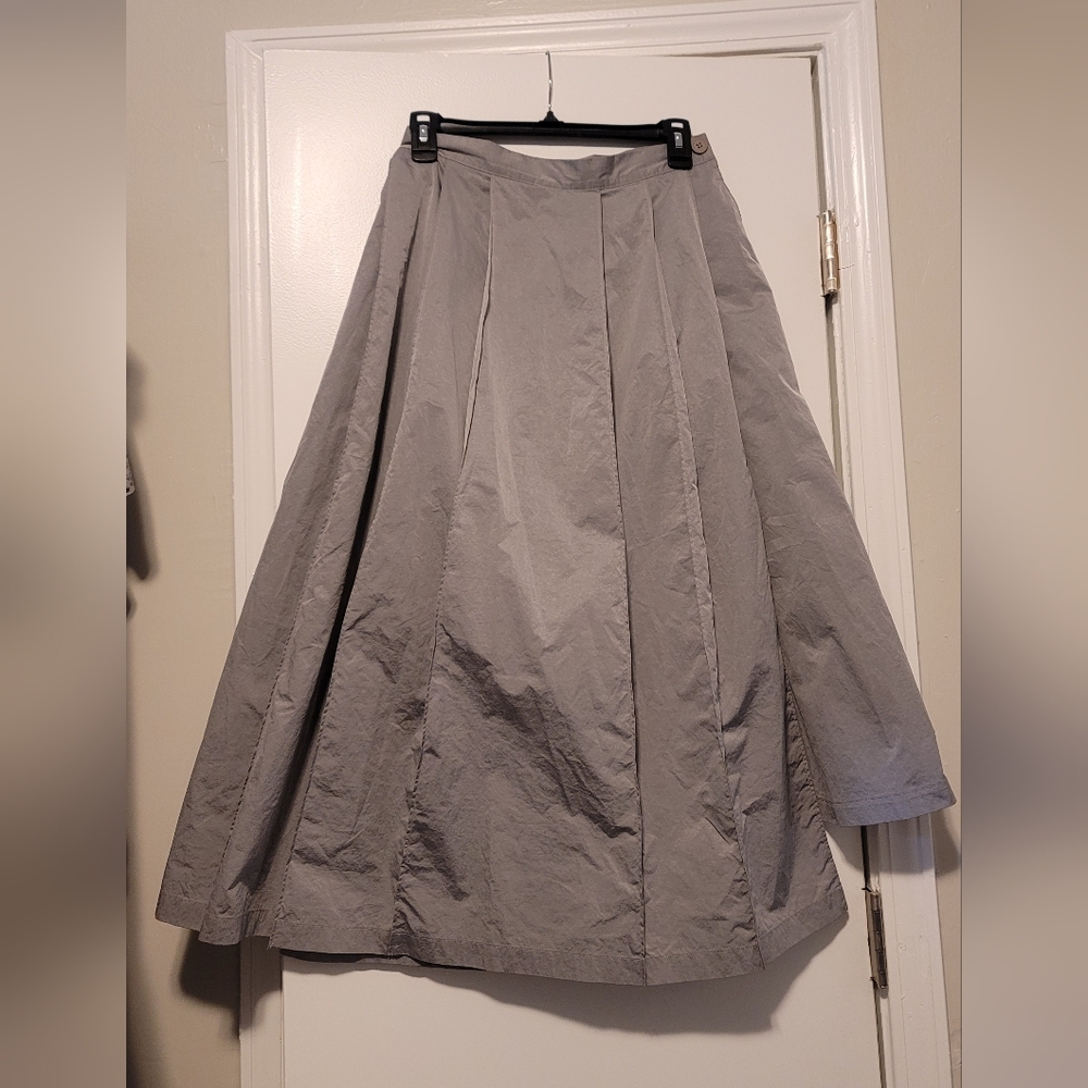 Adidas Yohji Yamamoto Y-3 Light Gray A-Line Skirt